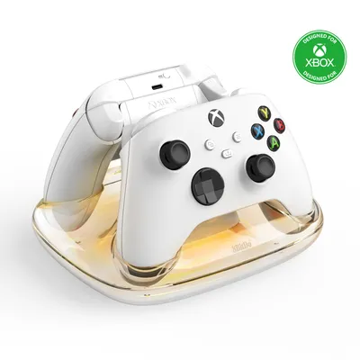 Dual Charging Dock for Xbox wireless controllers - White / Britain Standard