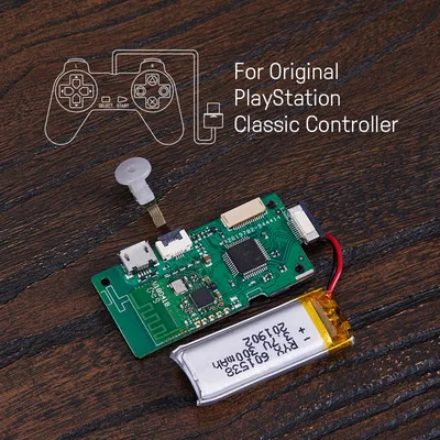 Mod Kit for Original PlayStation Classic Controller - Mod Kit (Receiver not included)