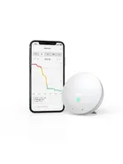 Airthings Wave Mini - kompakt och mångsidig luftkvalitetsmätare med riskindikator för mögel