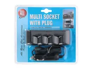 Allride cigarettändaradapter/fordelare, max 5A, 12V-24V/4 uttag
