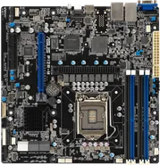 ASUS P12R-M - Moderkort - micro ATX - LGA1200-uttag - C252 Chipuppsättning - USB 3.2 Gen 2 - 2 x Gigabit LAN - inbyggda grafiken