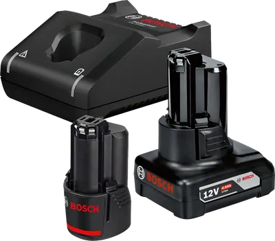 1 x GBA 12V 2.0Ah + 1 x GBA 12V 4.0Ah + GAL 12V-40