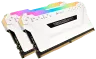 VENGEANCE® RGB PRO 16GB (2 x 8GB) DDR4 DRAM 3200MHz C16 Memory Kit — White