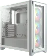 iCUE 4000X RGB Mid-Tower ATX-chassi i härdat glas – vit