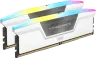 VENGEANCE® RGB 64GB (2x32GB) DDR5 DRAM 6000MT/s CL30 Memory Kit — White