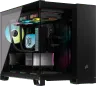 iCUE LINK 2500X RGB Micro ATX-chassi med två kammare – svart