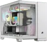iCUE LINK 2500X RGB Micro ATX PC-chassi med dubbla kammare – vit