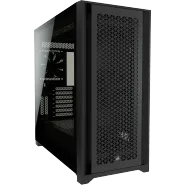 5000D AIRFLOW Mid-Tower ATX-chassi i härdat glas – svart