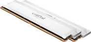 Crucial Pro DDR5-6400 CL40 64GB Kit (32GBx2) UDIMM: OC Gaming Memory White