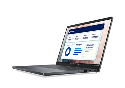 Bärbar dator Dell Pro 14 Premium (Intel Core Ultra 7 268V, vPro (48 TOPS NPU, 8 kärnor, upp till 5,0 GHz) / 32 GB: LPDDR5x, 8 533 MT/s (inbyggd) / 512 GB, TLC, SSD / 14 tum, utan pekfunktion, FHD+, 400 cd/m², 100 % sRGB, bländskydd, ComfortView+, låg
