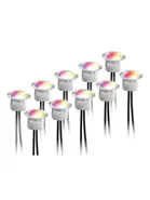 Deltaco SMART HOME SH-DLK01, smart altanbelysning, RGB & varmvitt ljus