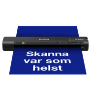 WorkForce ES-60W snabb och trådlös mobil A4-skanner med Wi-Fi-anslutning, Epson ScanSmart-teknik och LCD-panel
