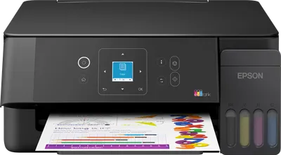 EcoTank ET-2927 A4-multifunktionsskrivare med Wi-Fi och AirPrint bläckbehållare med LCD-display och bläck för upp till tre års användning inkluderat