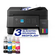EcoTank ET-4905 A4-multifunktionsskrivare med Wi-Fi och AirPrint bläckbehållare med LCD-display en ADF och bläck för upp till tre års användning inkluderat