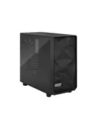 Fractal Design Meshify 2 - Tower - utökad ATX - genomskinlig sidopanel (härdat glas) - ingen strömförsörjning (ATX) - svart - USB/ljud