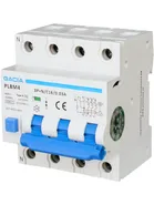 Gacia C20A RCBO combi circuit breaker 3P+N 30mA 6kA