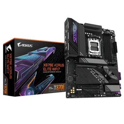 GIGABYTE X870E AORUS ELITE WIFI7 Moderkort - AMD X870E - AMD AM5 socket - DDR5 RAM - ATX