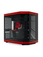 Hyte Y70 Red ATX-chassi med panoramafönster, svart/röd
