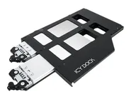 ICY Dock ToughArmor MB852M2PO-B - Lagringsstativ för mobil - M.2 - 2 Kanal - M.2 NVMe-kort - PCIe - sortering