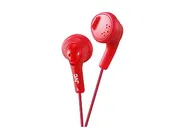 JVC HA-F160-R Gumy - Hörlurar - öronknopp - kabelansluten - 3,5 mm kontakt - röd