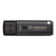 Kingston IronKey Locker+ 50 G2 USB Flash Drive 64GB