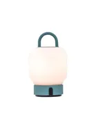 Kooduu Loome - table lamp - LED - lantern - smokey teal
