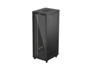 RACK CABINET 19" FREE-STANDING 47U/800X1000 (FLAT PACK) WITH GLASS DOOR LCD BLACK V2
