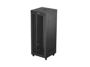 RACK CABINET 19" FREE-STANDING 42U/800X800 (FLAT PACK) WITH MESH DOOR LCD BLACK