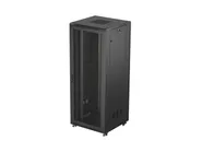 RACK CABINET 19" FREE-STANDING 42U/800X800 (FLAT PACK) WITH MESH DOOR BLACK