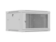 RACK CABINET 19" WALL-MOUNT 6U/600X600 (FLAT PACK) WITH PERFORATED DOOR GREY