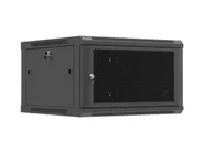 RACK CABINET 19" WALL-MOUNT 6U/600X600 (FLAT PACK) WITH PERFORATED DOOR BLACK