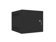 RACK CABINET 10" WALL-MOUNT 4U/280X310 FOR SELF-ASSEMBLY WITH METAL DOOR BLACK (FLAT PACK)