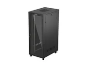 RACK CABINET 19" FREE-STANDING 42U/800X1200 (FLAT PACK) WITH GLASS DOOR LCD BLACK V2