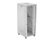 RACK CABINET 19" FREE-STANDING 42U/800X1000 (FLAT PACK) WITH GLASS DOOR LCD GREY V2