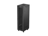 RACK CABINET 19" FREE-STANDING 42U/600X800 (FLAT PACK) WITH MESH DOOR LCD BLACK V2