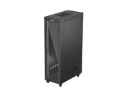 RACK CABINET 19" FREE-STANDING 42U/600X1200 (FLAT PACK) WITH GLASS DOOR LCD BLACK