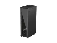 RACK CABINET 19" FREE-STANDING 42U/600X1000 (FLAT PACK) WITH GLASS DOOR BLACK