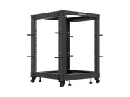OPEN RACK 19" 15U 600X600-1100 ADJUSTABLE BLACK