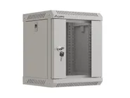 RACK CABINET 10" WALL-MOUNT 6U/300X300 (FLAT PACK) WITH GLASS DOOR GREY