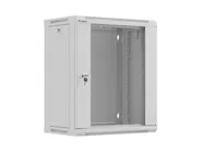 RACK CABINET 19" WALL-MOUNT 12U/540X350 (FLAT PACK) WITH GLASS DOOR GREY