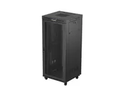RACK CABINET 19" FREE-STANDING 37U/800X800 (FLAT PACK) WITH MESH DOOR LCD BLACK