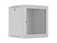 RACK CABINET 19" WALL-MOUNT 12U/600X600 (FLAT PACK) WITH PERFORATED DOOR GREY