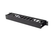 19" CABLE MANAGEMENT PLASTIC 1U TYPE A BLACK