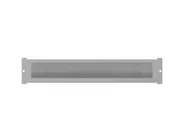 19" FREE-STANDING (FF01 WITH LCD PANEL) CABLE ENTRY BRUSH PANEL GREY AK-1106-S