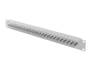 PATCH PANEL 24 PORT 1U F-TYPE CONNECTOR GREY
