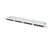 PATCH PANEL 24 PORT 0.5U 19" CAT.5E UTP WITH CABLE ORGANIZER GREY
