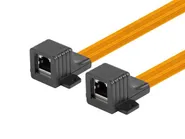 RJ45 INLINE COUPLER SLIM WINDOW CABLE 17CM
