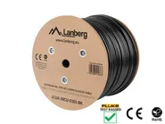 LAN CABLE CAT.6 UTP 305M SOLID OUTDOOR GEL-FILLED CU BLACK FLUKE PASSED