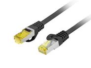 PATCHCORD CAT.6A S/FTP LSZH CU 1M BLACK FLUKE PASSED