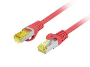 PATCHCORD CAT.6A S/FTP LSZH CU 0.25M RED FLUKE PASSED